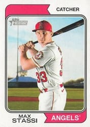 2023 Topps Heritage Base Set Max Stassi #115 card