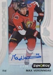 2019-20 Upper Deck Synergy Base Set Max Veronneau #47 card