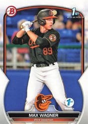 2023 Bowman 1st Edition Base Set Max Wagner #BPPF-8 card