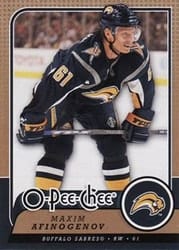 2008-09 O-Pee-Chee Base Set Maxim Afinogenov #87 card