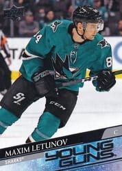 2020-21 Upper Deck Base Set Maxim Letunov #487 card
