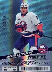 2024-25 Upper Deck Credentials Base Set Maxim Tsyplakov #104 card