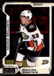 2018-19 O-Pee-Chee Platinum Base Set Maxime Comtois #173 card