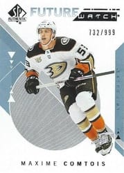 2018-19 SP Authentic Base Set Maxime Comtois #201 card