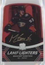 2020 Upper Deck The Cup Lamp Lighters Autographs Maxime Comtois #LL-CO card