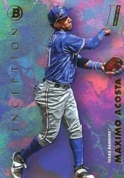 2021 Bowman Inception Base Set Maximo Acosta #33 card