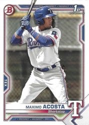 2021 Bowman Prospects Maximo Acosta #BP-7 card