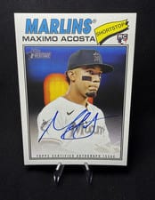 2026 Topps Heritage Real One Autographs Maximo Acosta #ROA-MA card