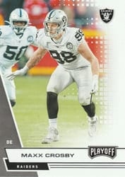 2020 Panini Playoff Base Set Maxx Crosby #92 card