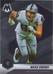 2021 Panini Mosaic Base Set Maxx Crosby #110 card
