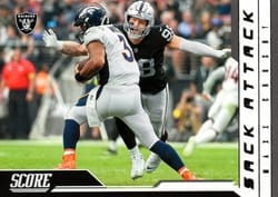 2023 Score Sack Attack Maxx Crosby #9 card
