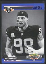 2024 Score The Franchise Maxx Crosby #17 card