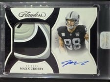 2025 Panini Flawless Flawless Cleat Autographs Maxx Crosby #9 card