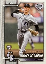 2026 Topps Base Set McCade Brown #595 card