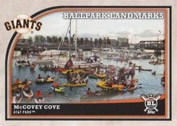 2018 Topps Big League Base Set McCovey Cove #360 card