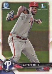 2018 Bowman Chrome Prospects McKenzie Mills #BCP87 card