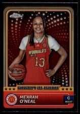 2024 Topps Chrome McDonald's All-American Base Set Me'Arah O'Neal #70 card