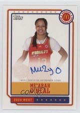 2024 Topps Chrome McDonald's All-American Event Autographs Me'Arah O'Neal #EA-MO card