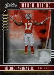 2019 Panini Absolute Introductions Mecole Hardman Jr #15 card