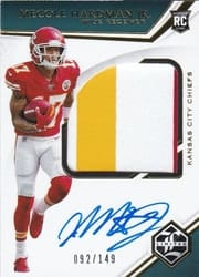 2019 Panini Limited Base Set Mecole Hardman Jr #155 card