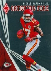 2019 Panini Phoenix Catching Fire Mecole Hardman Jr #6 card