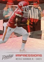 2020 Panini Prestige Impressions Mecole Hardman Jr #IM-MH card