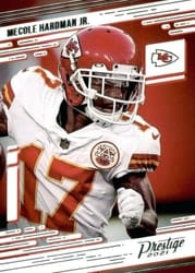 2021 Panini Prestige Base Set Mecole Hardman Jr. #89 card