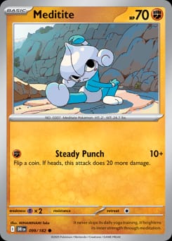 Destined Rivals Meditite #99 card