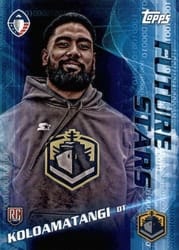 2019 Topps AAF Future Stars Meffy Koloamatangi #FS-24 card