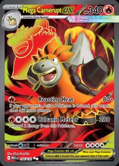 2025 Mega Evolution Mega Camerupt ex #156 card