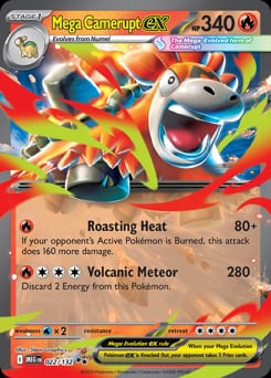 Mega Evolution Mega Camerupt ex #22 card