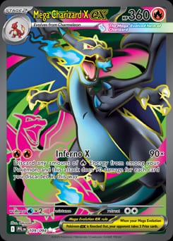 Phantasmal Flames Mega Charizard X ex #109 card