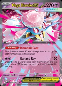 Phantasmal Flames Mega Diancie ex #41 card