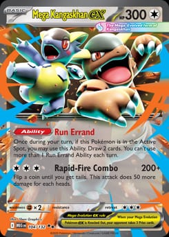 2025 Mega Evolution Mega Kangaskhan ex #104 card
