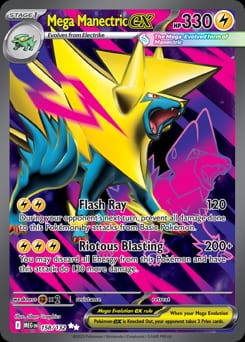 2025 Mega Evolution Mega Manectric ex #158 card