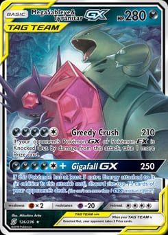 Unified Minds Mega Sableye & Tyranitar-GX #126 card
