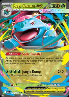 2025 Mega Evolution Mega Venusaur ex #3 card