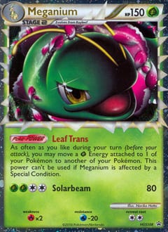 HGSS Black Star Promos Meganium #HGSS08 card