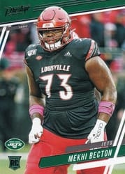 2020 Panini Prestige Base Set Mekhi Becton #252 card