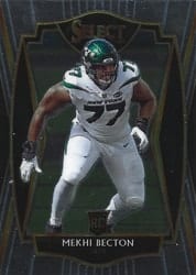2020 Panini Select Base Set Mekhi Becton #190 card