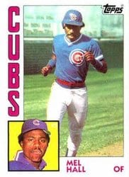 1984 Topps Base Set Mel Hall #508 card