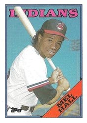 1988 Topps Base Set Mel Hall #318 card