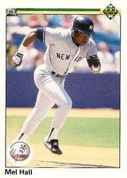 1990 Upper Deck Base Set Mel Hall #458 card