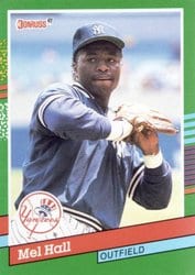 1991 Donruss Base Set Mel Hall #442 card