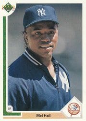 1991 Upper Deck Base Set Mel Hall #392 card