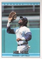 1992 Donruss Base Set Mel Hall #248 card