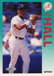 1992 Fleer Base Set Mel Hall #229 card