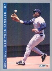 1993 Fleer Base Set Mel Hall #278 card