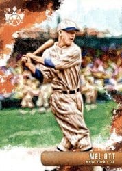 2019 Panini Diamond Kings Base Set Mel Ott #6 card