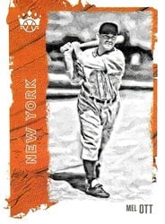 2021 Panini Diamond Kings Base Set Mel Ott #110 card